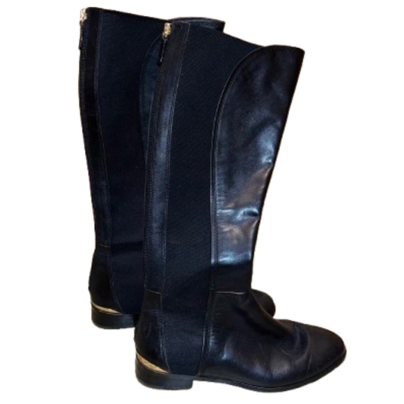 Loise et Cie Women’s Black Leather “Vallery” Knee High Dress Boots Sz-7M - Picture 1 of 7